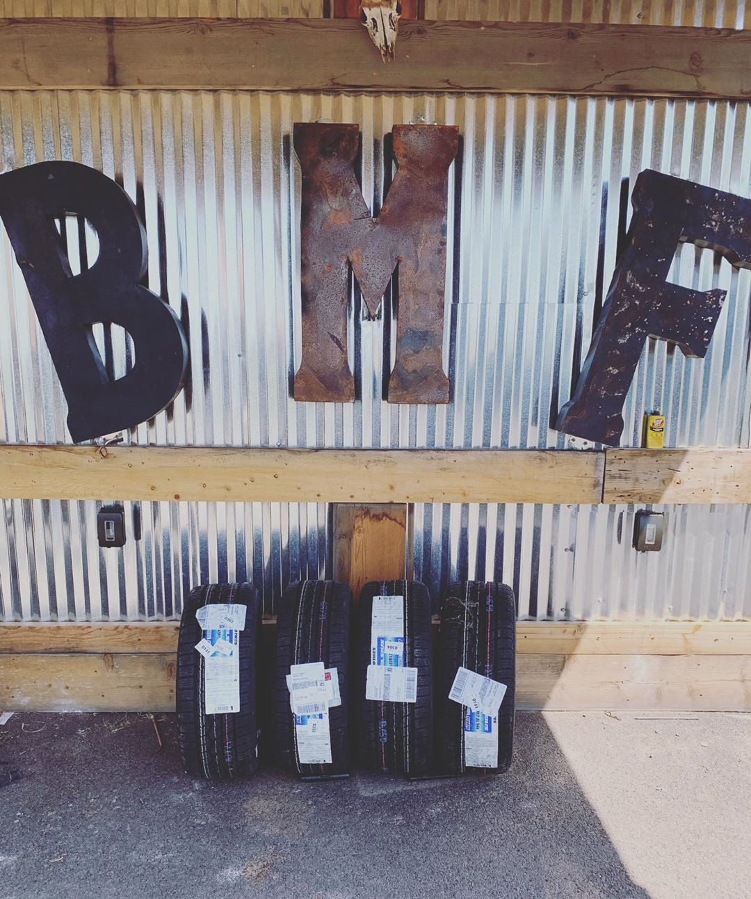  The BMF sign at the ranch which Donald 'Cowboy' Cerrone has built himself