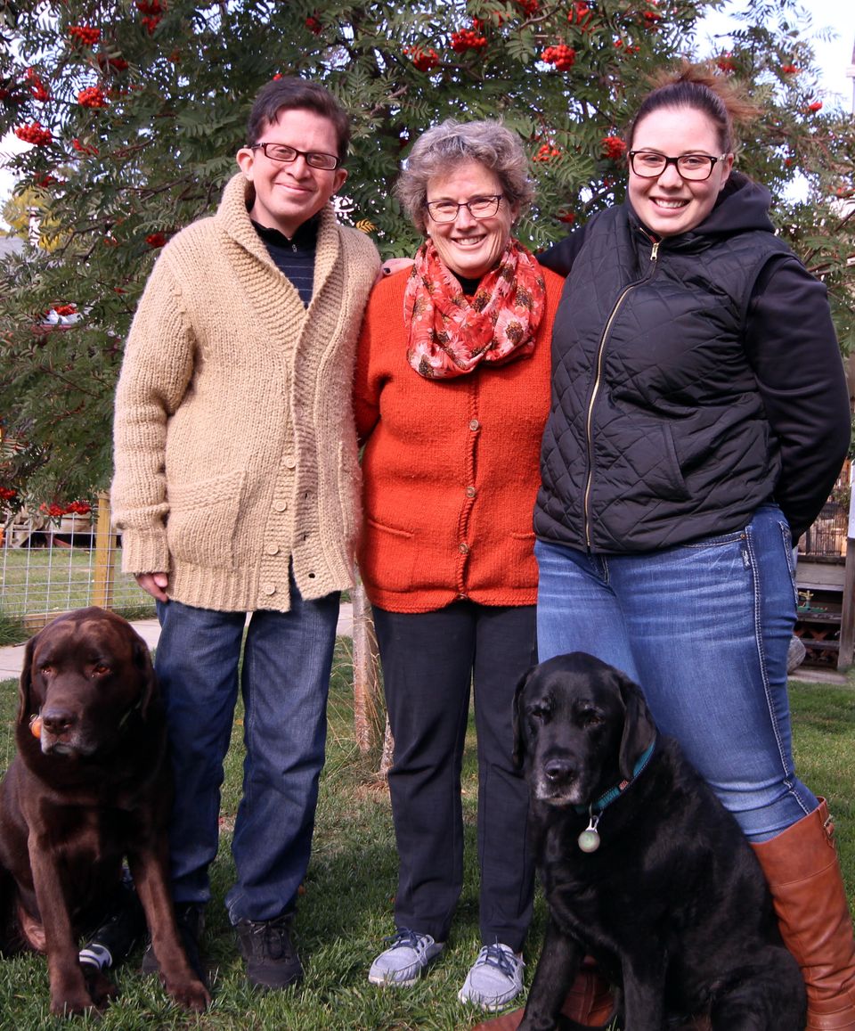 Robert Sallows is shown with his mom, Kathy McGillivray, and his sister Katie