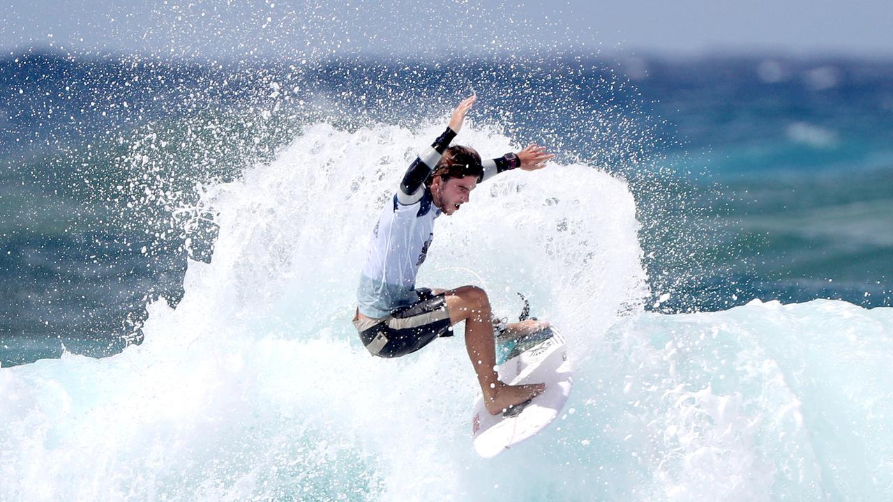 Australian surfer Reef Heazlewood in action during Round 1 WSL Gold Coast Quiksilver Pro .Picture: NIGEL HALLETT