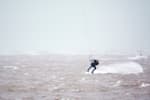 During Storm Ciara, Tom was blown off the water after just 30 minutes